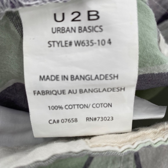 U2B Urban Basics Shorts Men's 34 Flat Front Pockets Zipper Button Closure - Picture 11 of 11